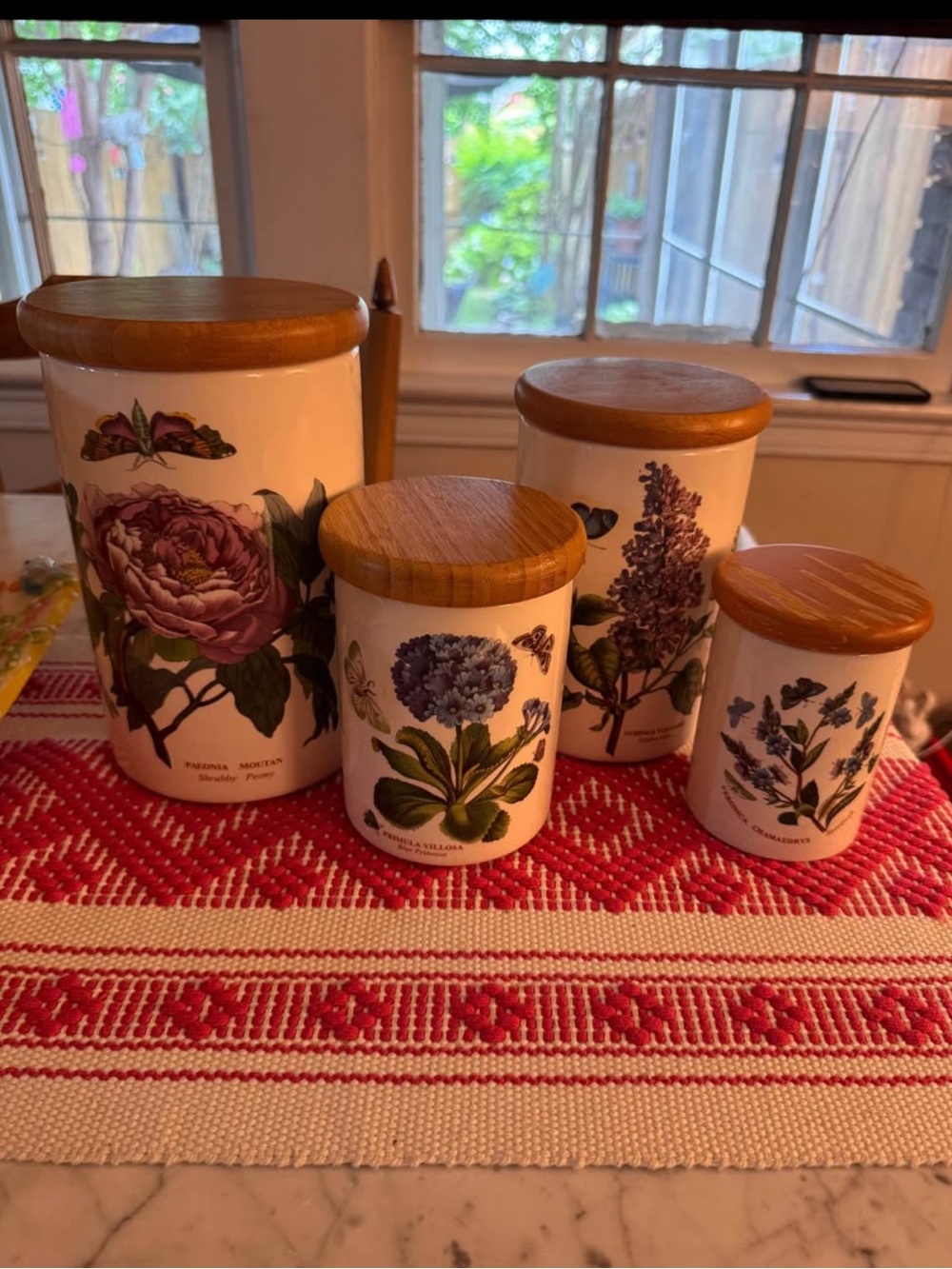 Portmeirion canister set of 4. EUC